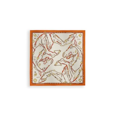 HERMÈS LES CHEVAUX DECHAINES SCARF 90 H004096S (88.5*88.5cm) HERMÈS LES CHEVAUX DECHAINES SCARF 90 H004096S (88.5*88.5cm)